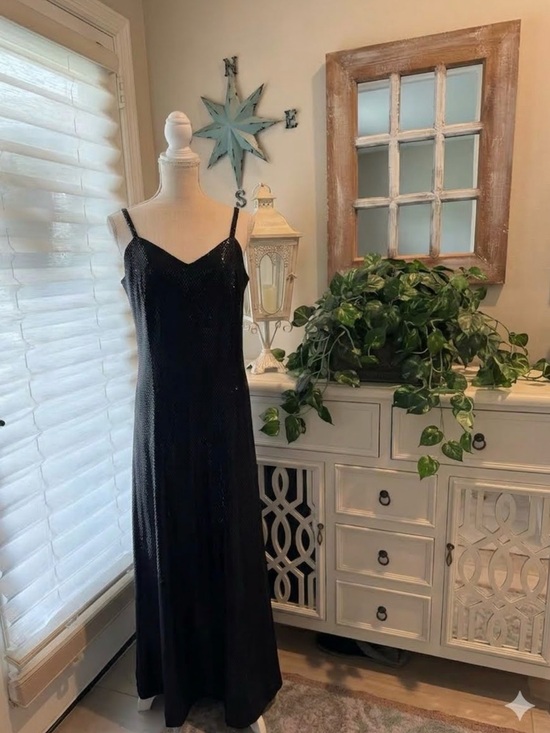 St. John Dresses & Skirts - St. John Black Sequin Evening Gown
